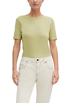 Футболка из вязаного трикотажа Comma