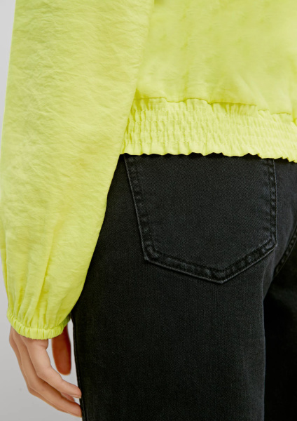 Блуза цвета лайм на резинке CommaCi
