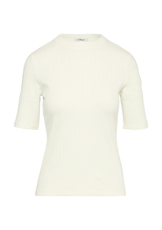 Приталенная футболка с ребристой текстурой S.Oliver