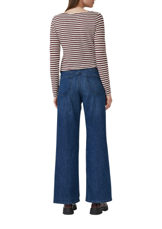 Хлопковый лонгслив в полоску S.Oliver