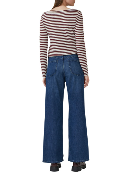 Хлопковый лонгслив в полоску S.Oliver