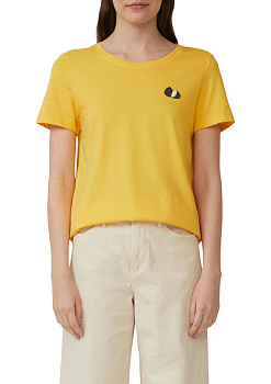 Хлопковая футболка с мини-вышивкой S.Oliver 