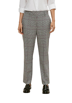 Эластичные брюки в клетку "Принца Уэльского" Comma