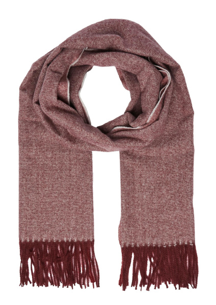 Шарф с бахромой в технике колорблок S.Oliver