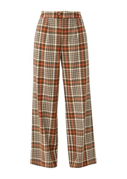 Широкие брюки в клетку S.Oliver