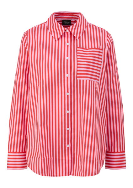 Блузка из эластичного хлопка в красную полоску S.Oliver