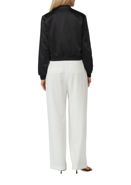 Бомбер на молнии из атласной ткани S.Oliver