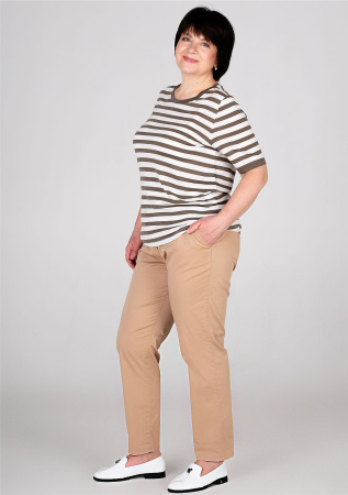 Футболка Colette в полоску цвета хаки  BRAX
