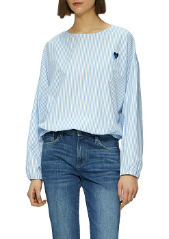 Блуза с низом на резинке S.Oliver