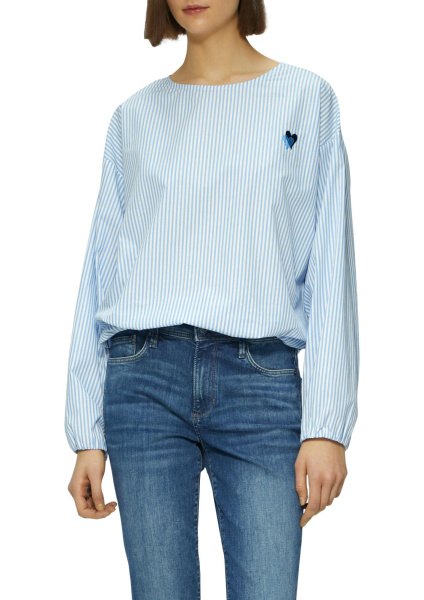 Блуза с низом на резинке S.Oliver