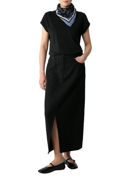 Квадратный хлопковый шарф с принтом Comma