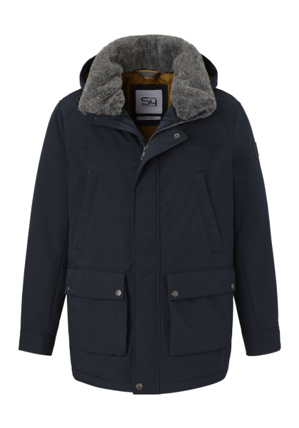 Удлиненная куртка с воротником из меха Illumination S4Jakets