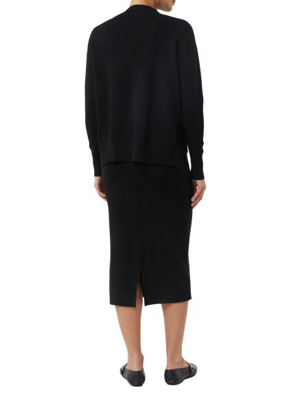 Свитер из смеси вискозы с декоративной строчкой Comma