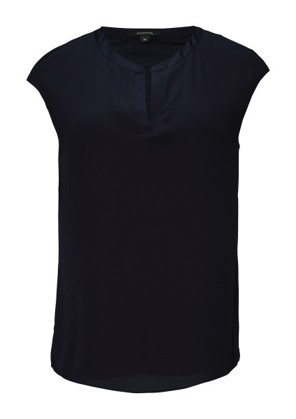 Блузка-топ с атласной отделкой Comma