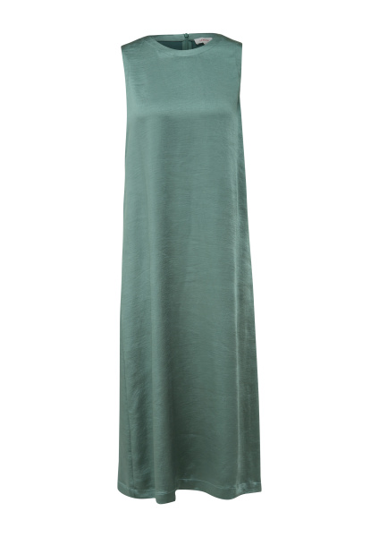 Платье-миди без рукава с оптикой сатина S.Oliver