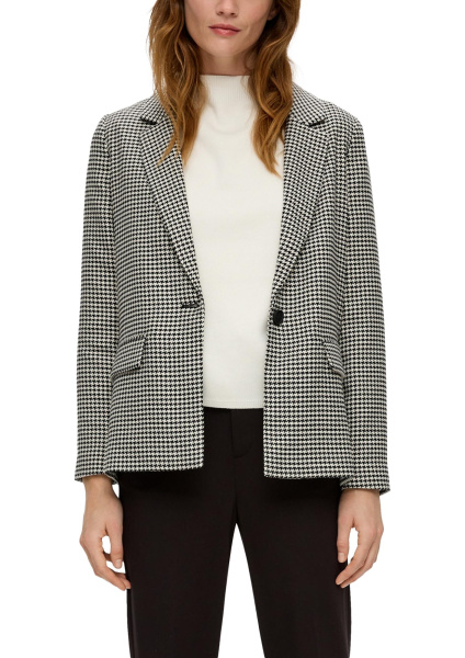 Жакет в мелкую гусиную лапку S.Oliver