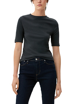 Футболка с ребристой структурой S.Oliver