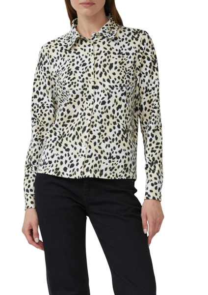 Трикотажная блуза с принтом цвета  S.Oliver