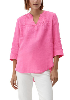 Льняная блузка с защипами S.Oliver