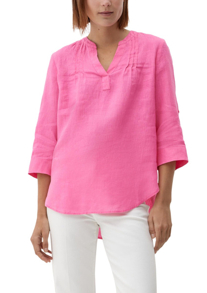 Льняная блузка с защипами S.Oliver