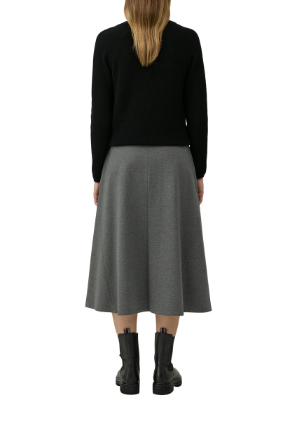 Расклешенная юбка миди из трикотажа интерлок S.Oliver
