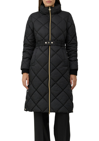 Стеганое пальто со съемным капюшоном и застежкой-молнией S.Oliver