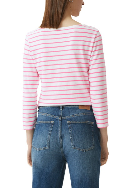 Тонкий свитшот в розовую полоску CommaCi