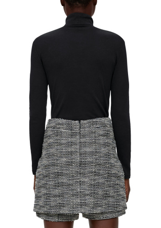 Водолазка из хлопка черная S.Oliver