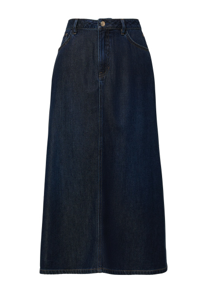 Джинсовая юбка миди с 5 карманами S.Oliver