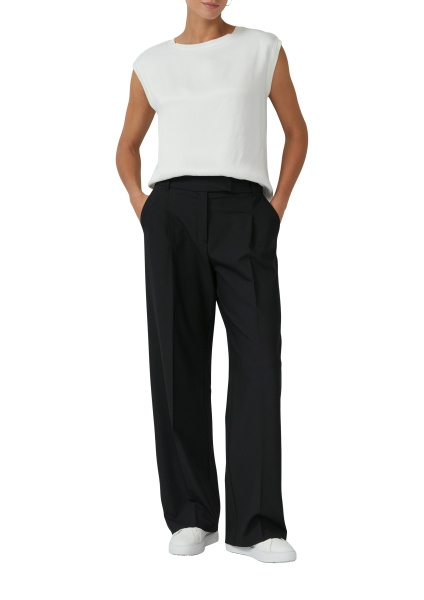 Широкие брюки с высокой посадкой S.Oliver