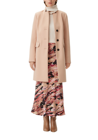 Юбка-миди с оптикой сатина Comma