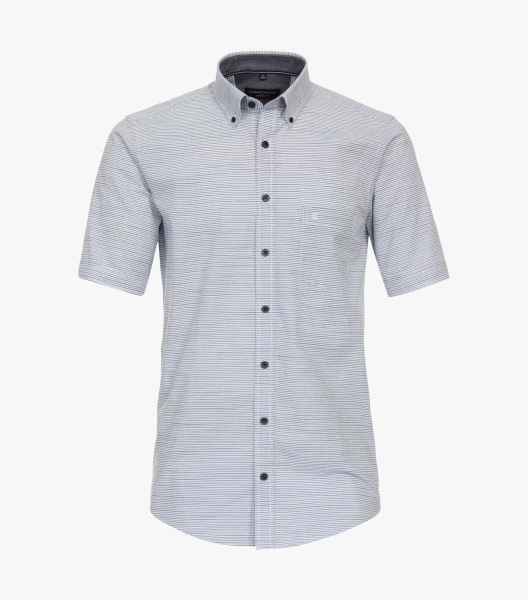 Сорочка с коротким рукавом из смеси льна и хлопка casual fit Casa Moda