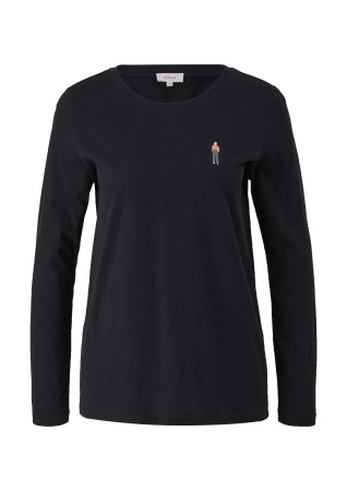 Лонгслив с оригинальной вышивкой S.Oliver