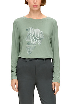 Лонгслив с горловиной бато S.Oliver