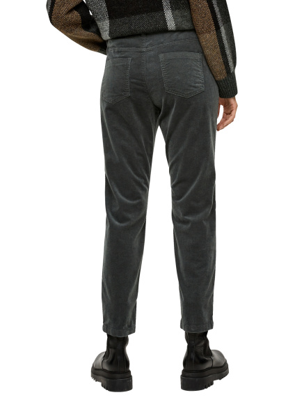 Брюки из микровельвета S.Oliver