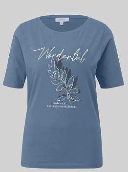 Футболка из хлопка с эластаном S.Oliver