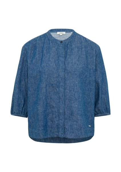 Блуза из смеси льна и хлопка с рукавом 3/4  S.Oliver