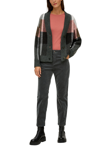 Брюки из микровельвета S.Oliver