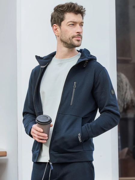 Свитшот на молнии с капюшоном Lerros