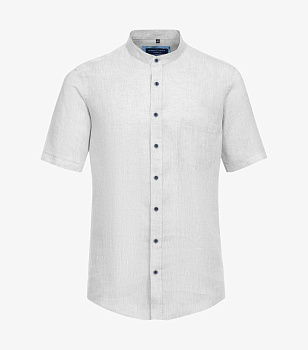 Сорочка из льна с воротником-стойкой casual fit Casa Moda