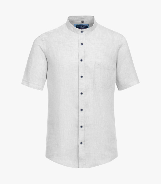 Сорочка из льна с воротником-стойкой casual fit Casa Moda