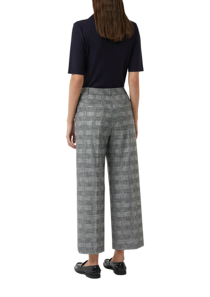 Брюки в серую клетку Comma 
