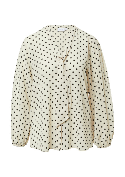 Шифоновая блуза в горошек Comma