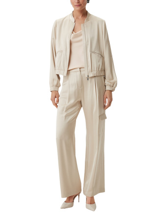 Сатиновая блуза-топ в бельевом стиле Comma