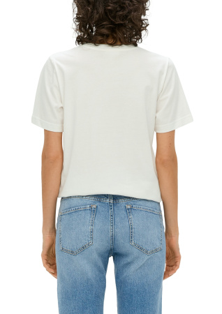 Футболка свободного кроя с оригинальным принтом S.Oliver