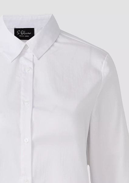 Белая блуза из поплина  S.Oliver