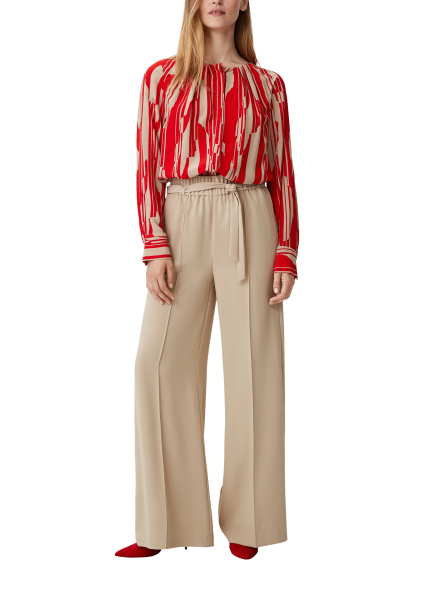 Блузка из вискозы с текстурой крепа Comma