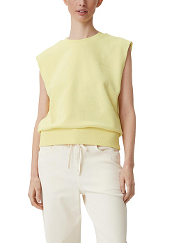 Летний свитшот без рукавов желтого цвета CommaCi