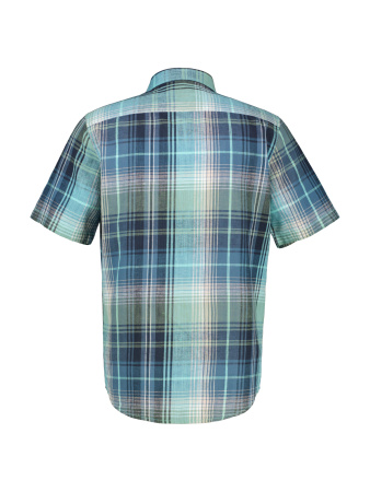 Сорочка из смеси льна и хлопка в клетку Lerros