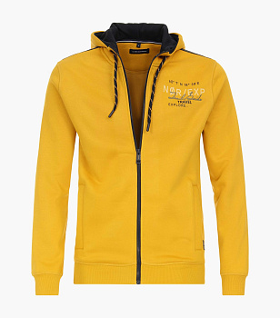 Толстовка на молнии желтая Casa Moda